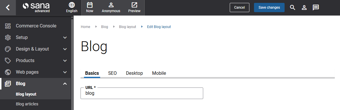 Blog Layout