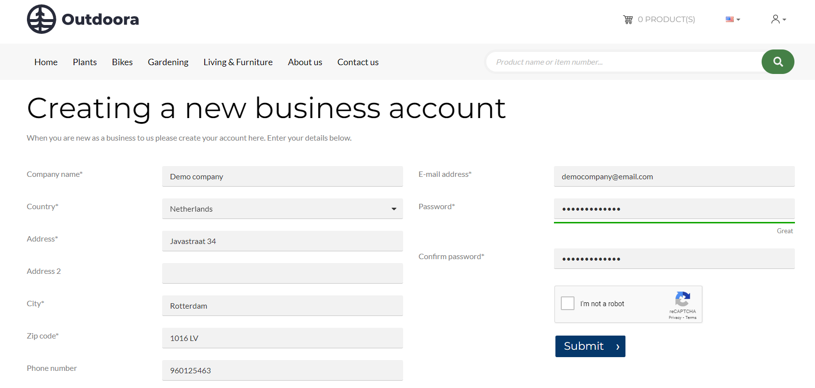 B2B Registration