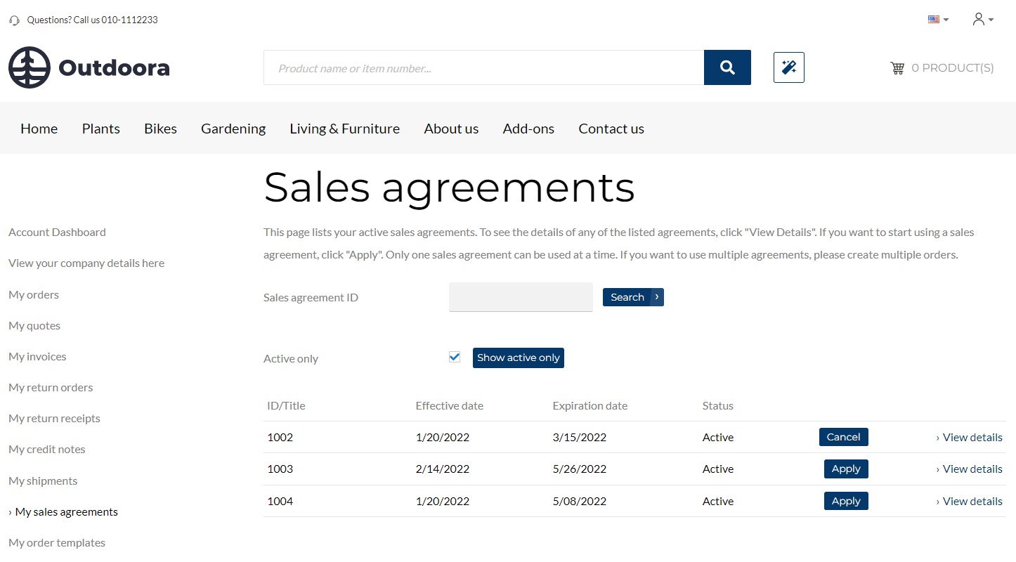 Sales Agreements