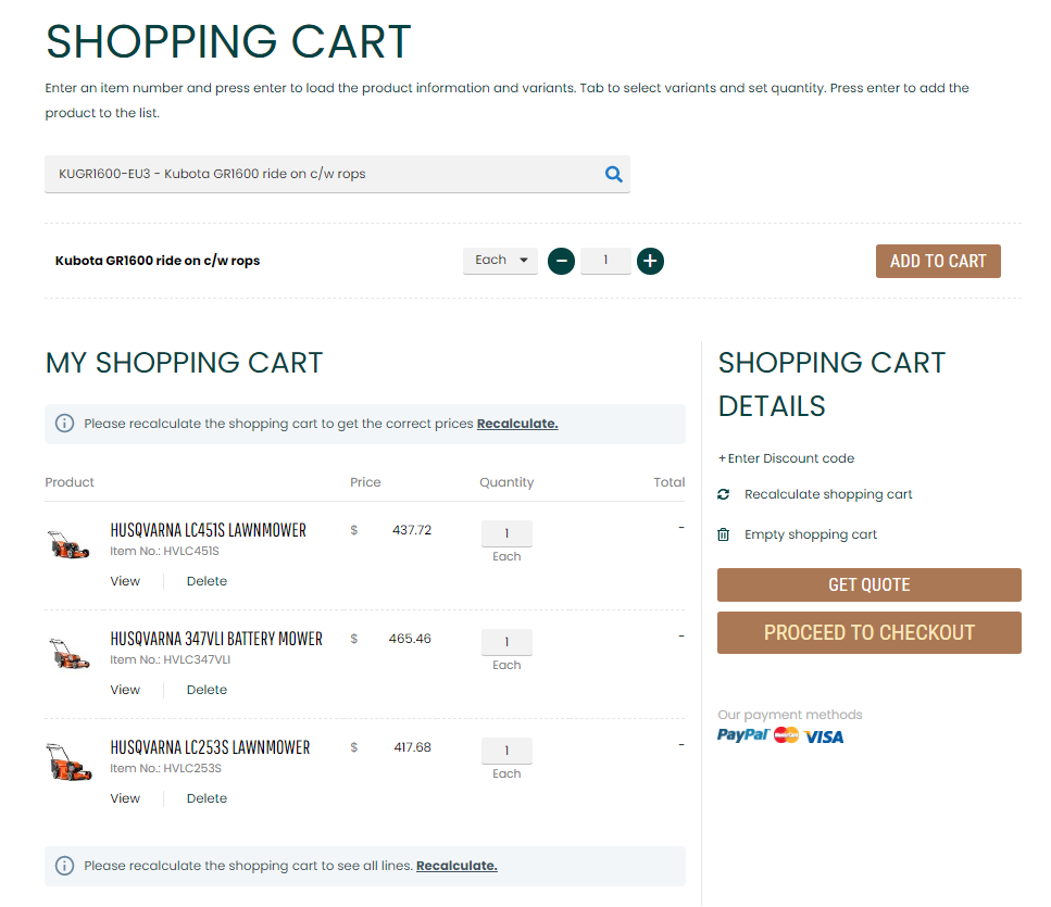 19 Displaying cart items on My cart page based on Active order on