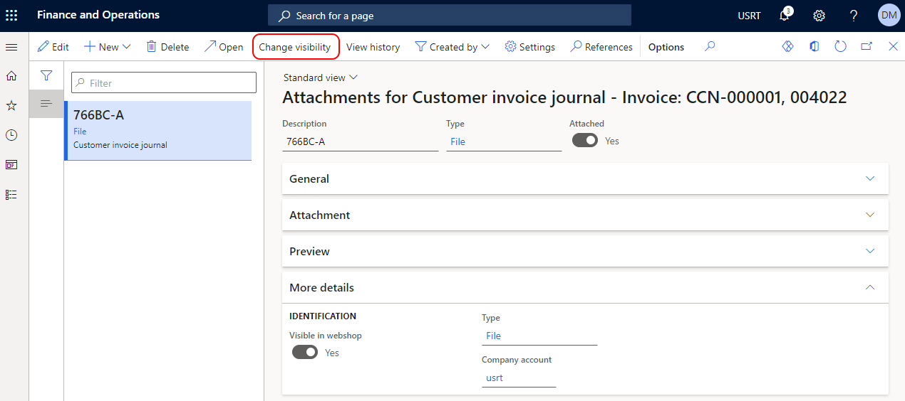Manage Visibility of All Order and Invoice Attachments