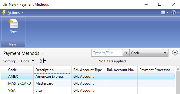 Use Payment Methods in Microsoft Dynamics NAV
